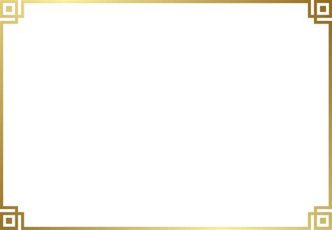 Free Chinese Luxury Gold Border Frame 15098568 Png With Transparent