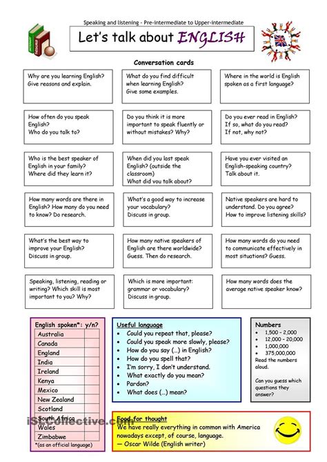 Esl Conversations For Adults Worksheets