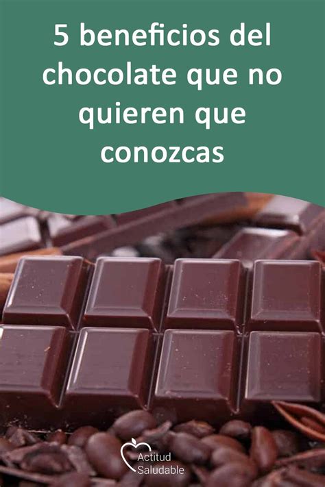 5 Beneficios Del Chocolate Que No Quieren Que Conozcas Recetas De
