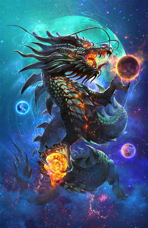 Dark Dragon By Chen Xiao Dragon Art Dragons Lair Dragon Artwork