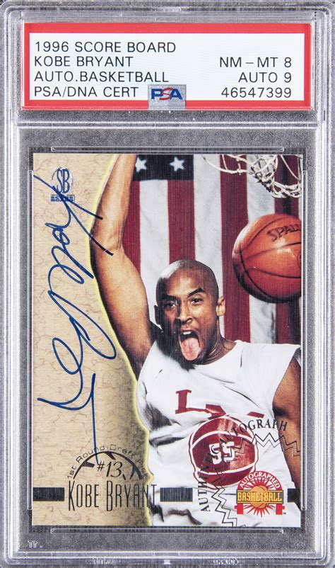Kobe bryant prices (basketball cards 1996 topps) are updated daily for each source listed above. Lot Detail - 1996 Score Board Kobe Bryant Auto Basketball Signed Rookie Card - PSA NM-MT 8, PSA ...