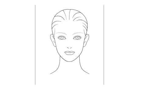 It is ready to use and fully editable and can be included in a technical pack or spec. kb-beauty.com: Blank Face Chart Temples (Male and Female).