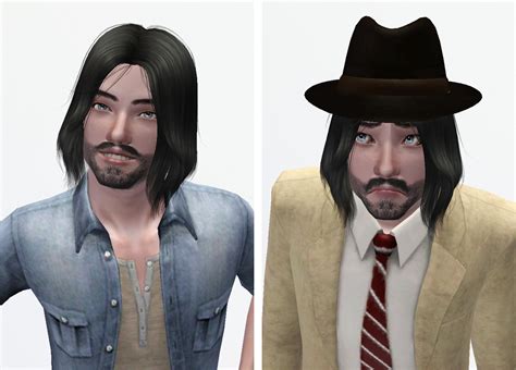 Mod The Sims Shaggy Bob Hair For Men Fixed