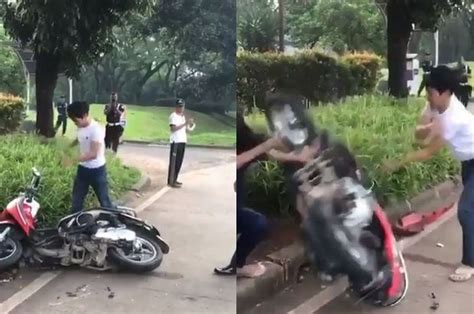 .16 menit video viral tiktok. Viral Video Pria yang Hancurkan Motor, Kakak Adi Saputra ...