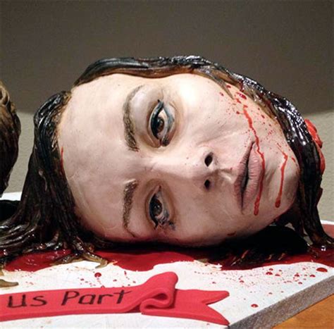 These anniversary cakes have a full buttercream cover and can be. Horror Wedding Cake