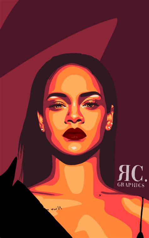 Vexel Art Rihanna By Reacacayuran On Deviantart Pop Art Painting