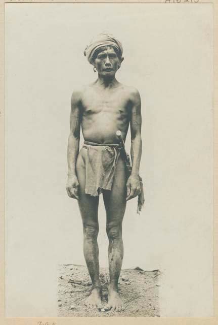 Ifugao Man Wearing Traditional Clothing And Jewelry Objects Emuseum