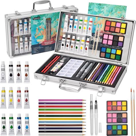 Watercolor Paint Set For Kidsportable Artist Painting Kit With 24