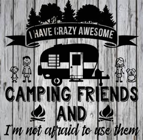 I Have Crazy Awesome Camping Friends Svg Etsy