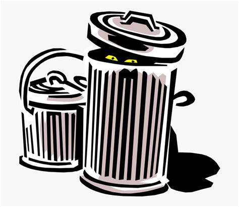 Vector Illustration Of Waste Basket Dustbin Garbage Solid Waste
