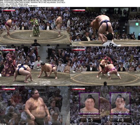 Grand Sumo Highlights 2023 Aki Basho Day 11 1080p Hdtv H264 Darksport
