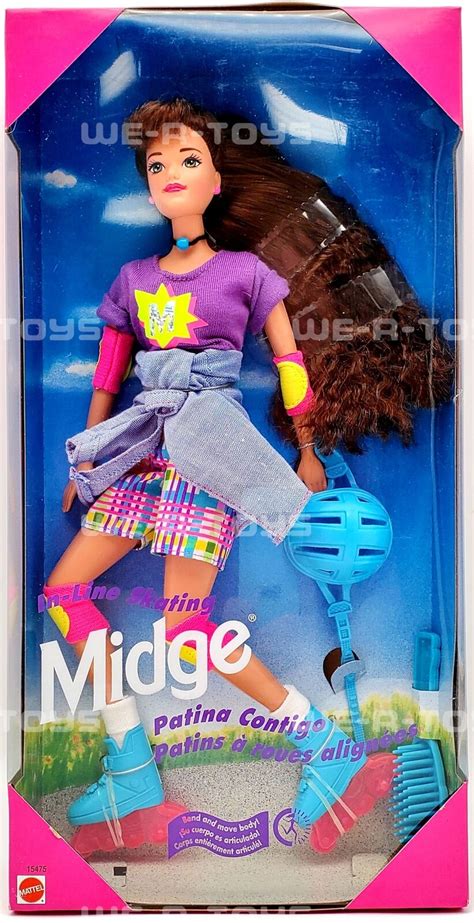 In Line Skating Midge Bend And Move Barbie Doll 15473 Mattel 1995 Nrfb Ebay