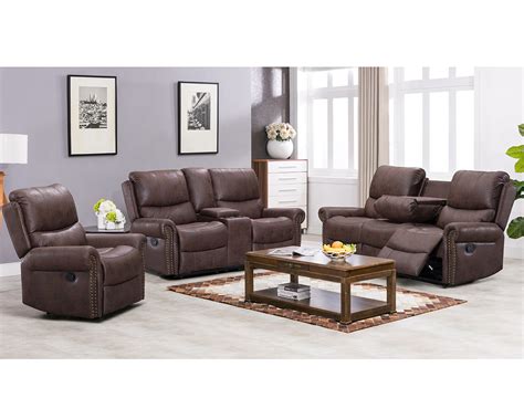 Buy Recliner Sofa Living Room Set Reclining Couch Sofa Chair Leather