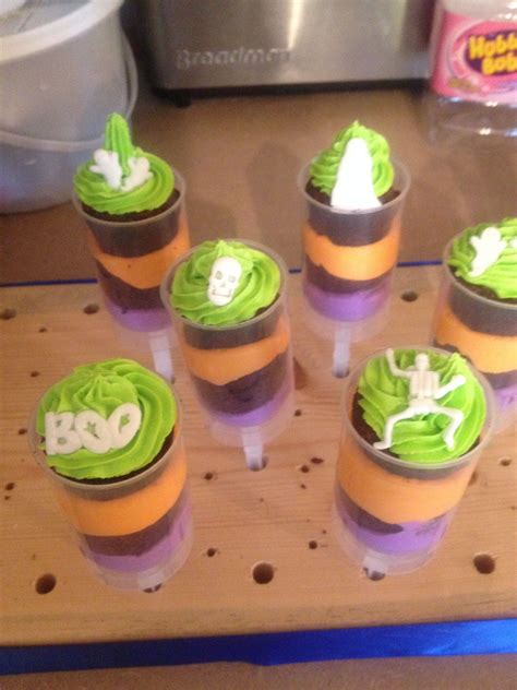 Halloween Cake Push Pops Backen Kinder