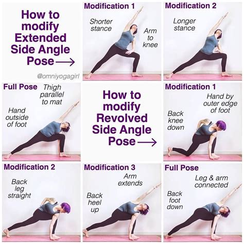 How To Modify Extended Side Angle Pose Yoga Side Angle Pose Yoga