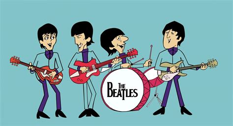 The Beatles Cartoon 1600 X 1200 Wallpaper Download
