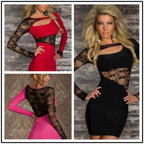2021 Sexy Lingerie Long Sleeved Lace Prom Dress Dress Sexy Nightclub From Luo313093544 1584