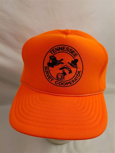 Vintage Tennessee Survey Cooperater Blaze Orange Hun… - Gem