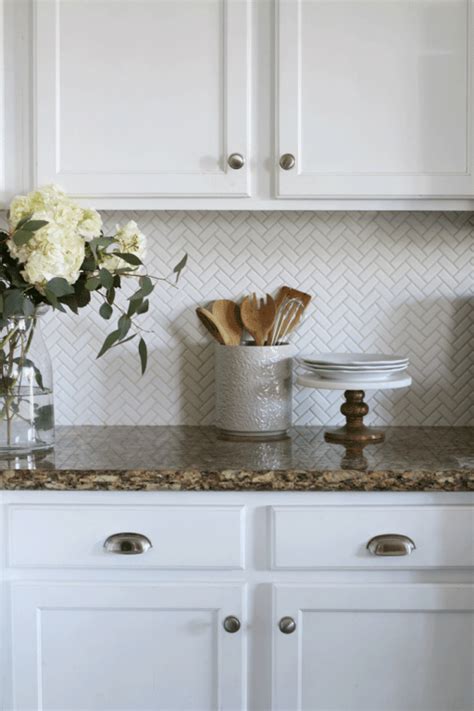 Herringbone Tile For Kitchen Backsplash Things In The Kitchen