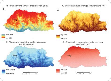 Bhutan Map Climate