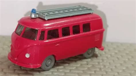 WIKING MODEL CAR Fire Brigade VW Bus Bulli With Construction 20 35