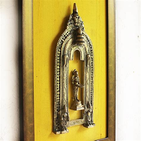 Vintage Brass Prabhavali With Mythical Yali And Hindu Deity Deep Etsy