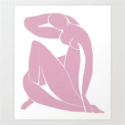 Blue Nude By Henri Matisse In Pink Art Print By Historia Fine Art