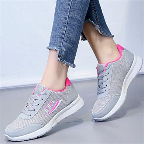 Buy Fashion Stylish Women Breathable Sports Shoes Casual Mesh Sneakers