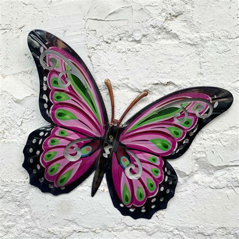 Large Metal Butterfly Garden Decorative Wall Art Fence Etsy
