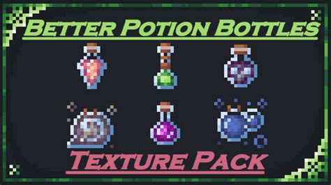 Improved Potion Bottles Minecraft Texture Pack Showcase Download