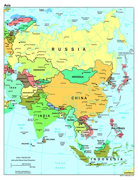 large scale political map  asia  asia mapsland maps
