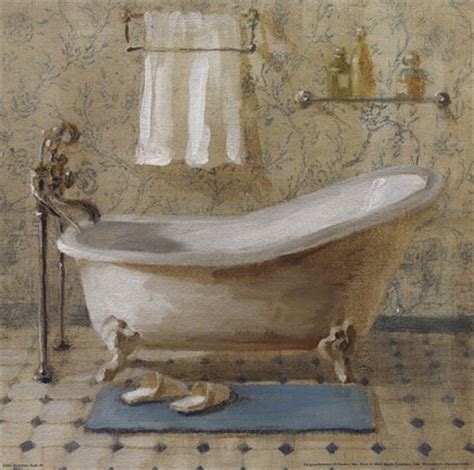 Turn your bathtub into an artist's canvas and practice color recognition! Victorian Bath III Fine Art Print by Danhui Nai at ...