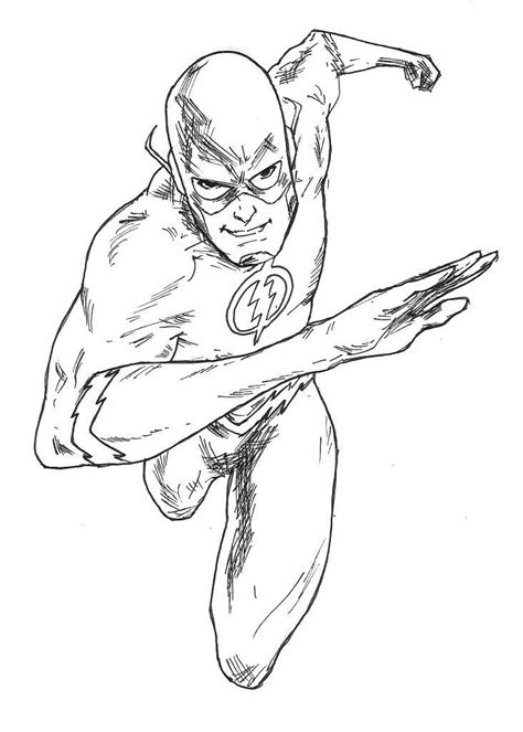 Flash Coloring Pages PDF - Coloringfolder.com | Superhero coloring