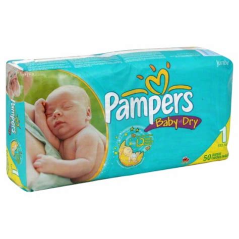Pampers Baby Dry Size 1 Diapers 50 Diapers Kroger