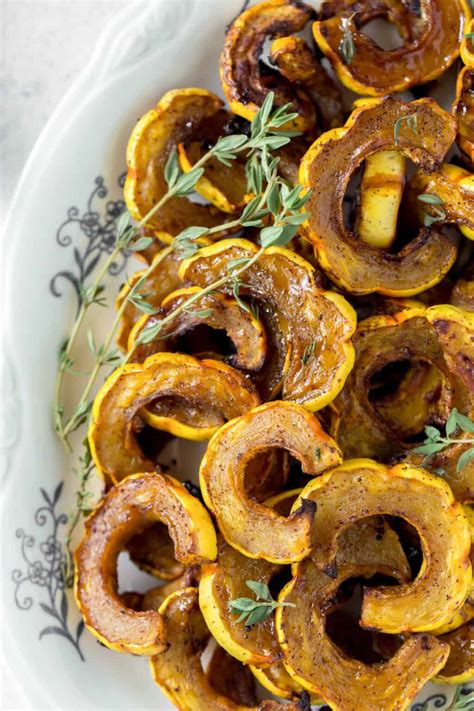 Roasted Delicata Squash With Maple Cinnamon Spoonful Of Flavor