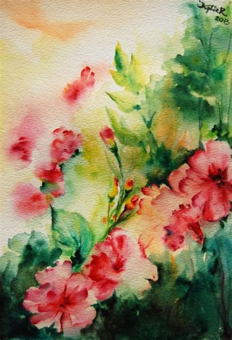 Abstract Watercolor Paintings Of Flowers Part 1 We Need Fun