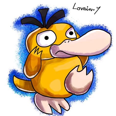 Krita Pokemon 184 Psyduck By Gameartist1993 On Deviantart