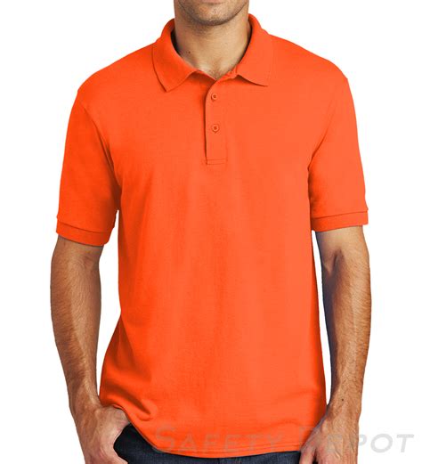 Kp55 Orange Polo Shirt Stain Release Finish