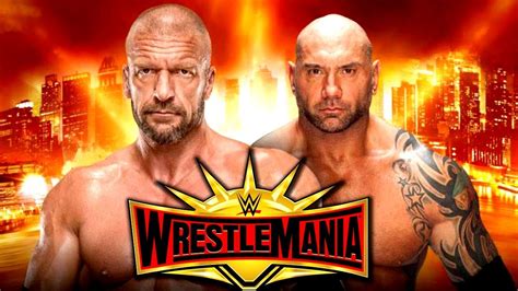 Batista Vs Triple H Wrestlemania 35 Mrwikky92 Youtube