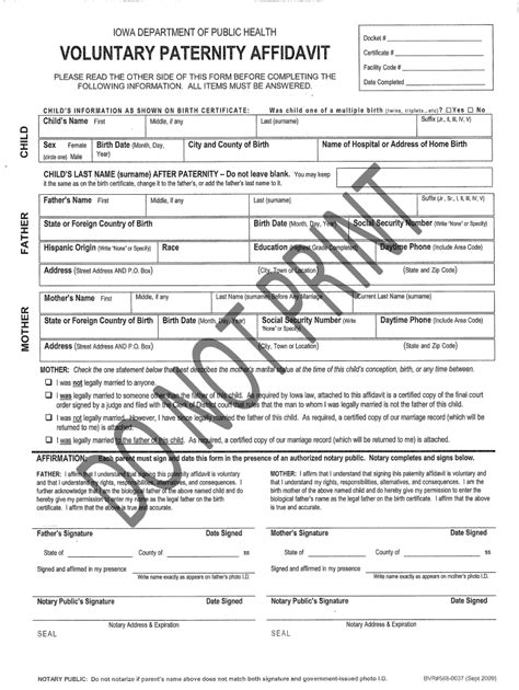 Form Paternity Affidavit Fill Online Printable Fillable