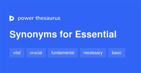 Essential Synonyms 3 042 Words And Phrases For Essential