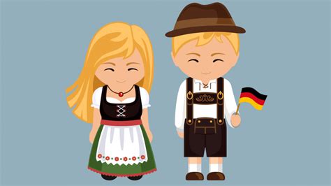 dibujo de la vestimenta tipica de alemania