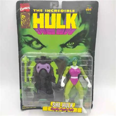 The Incredible Hulk She Hulk Action Figure 1996 Toy Biz Marvel New 16 99 Picclick