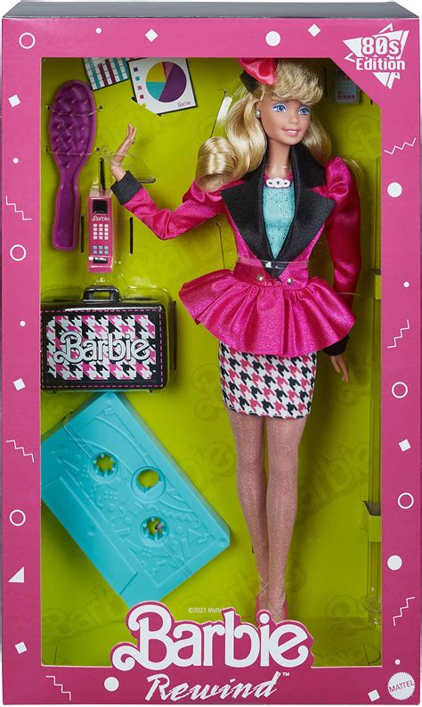 Barbie Rewind 80s Edition Career Girl Doll 115 In Blonde Wearing Blazer Houndstooth Skirt