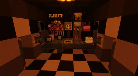 Map Fnaf 123 And 4 No Mod Only Commands And Texture Pack Minecraft Map