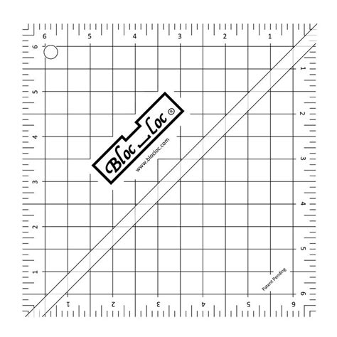Bloc Loc Half Square Triangle Ruler 65 752106233843
