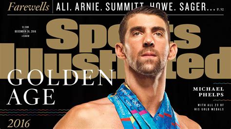 michael phelps covers sports illustrated wearing all 23 of his gold medals says retiring was