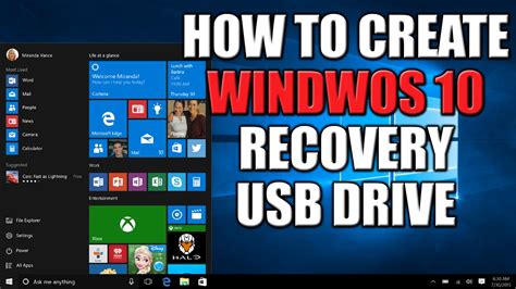 How To Create A Windows 10 Recovery Disk Or Usb Drive