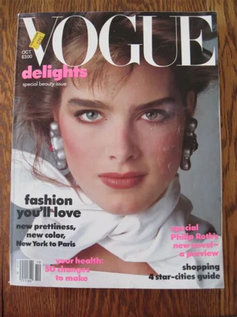 Vogue Magazine October 1983 Special Issue Brooke Shields Sigourney