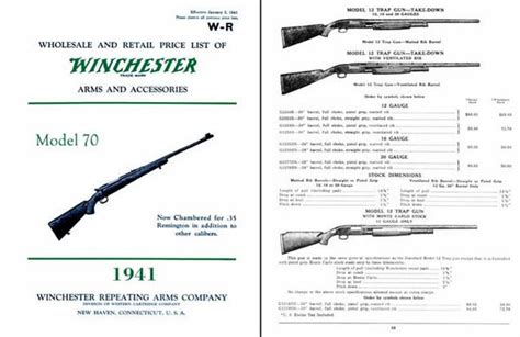 Winchester 1941 Rifle And Shotgun Catalog January Cornell Publications